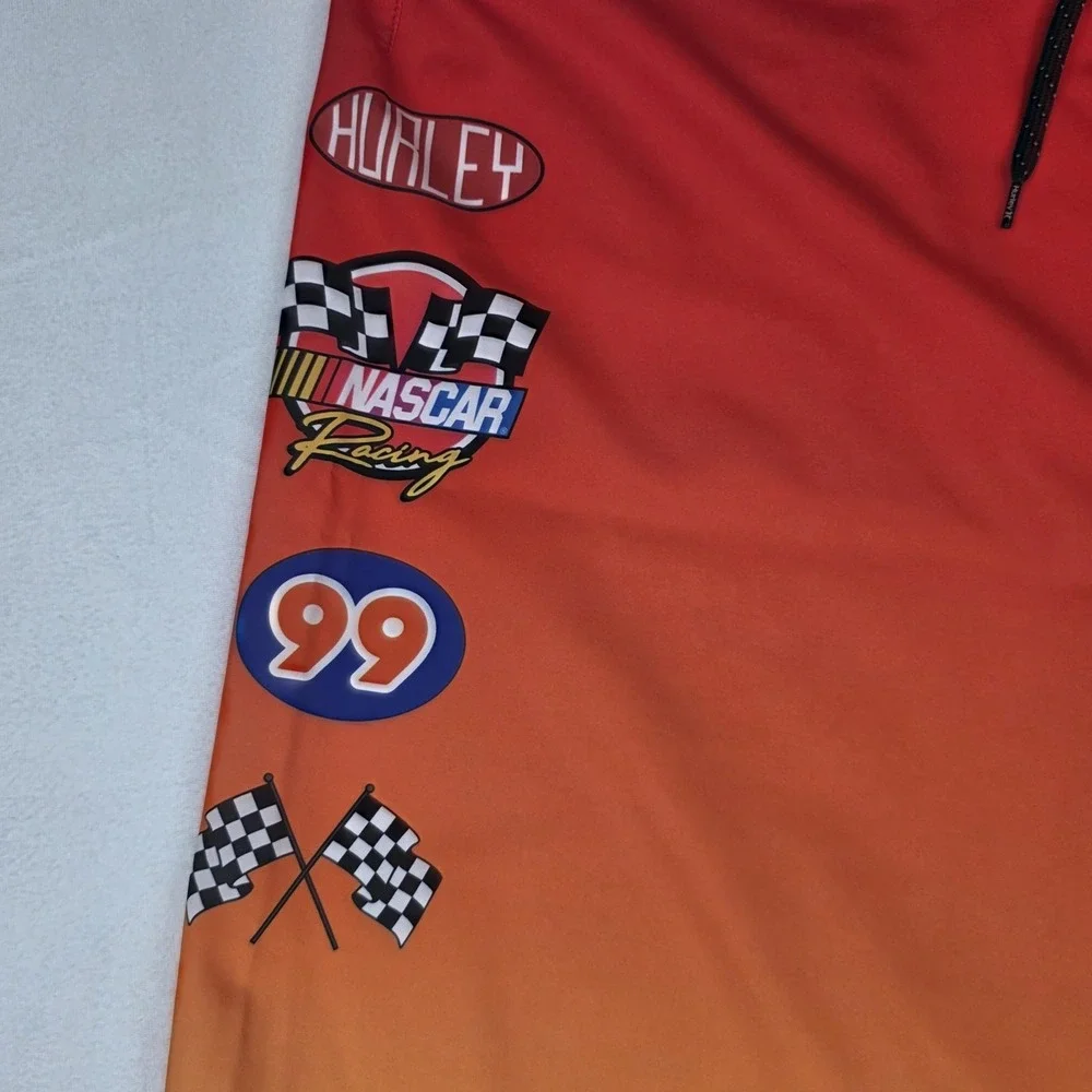 New‎ Hurley Phantom NASCAR Racing Board Shorts Mens 36 Red Orange Eco Flame 18